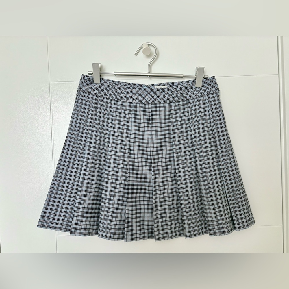 Sunday Best Plaid Pleated Mini Skirt